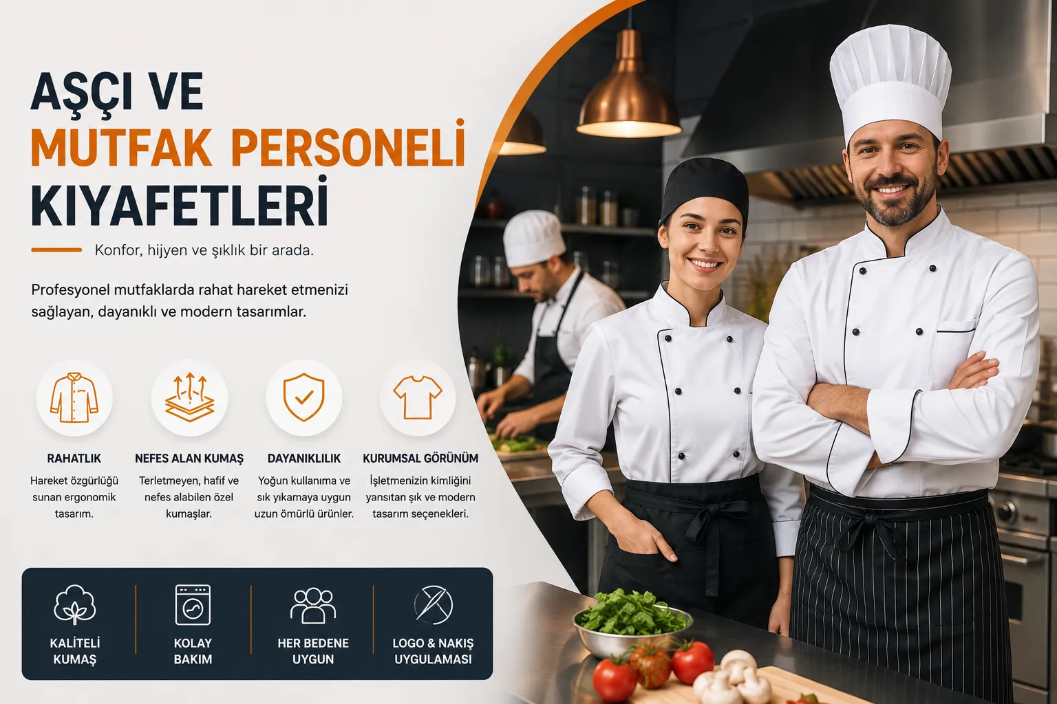 Aşçı ve Mutfak Personeli Kıyafetleri Nasıl Olmalı?