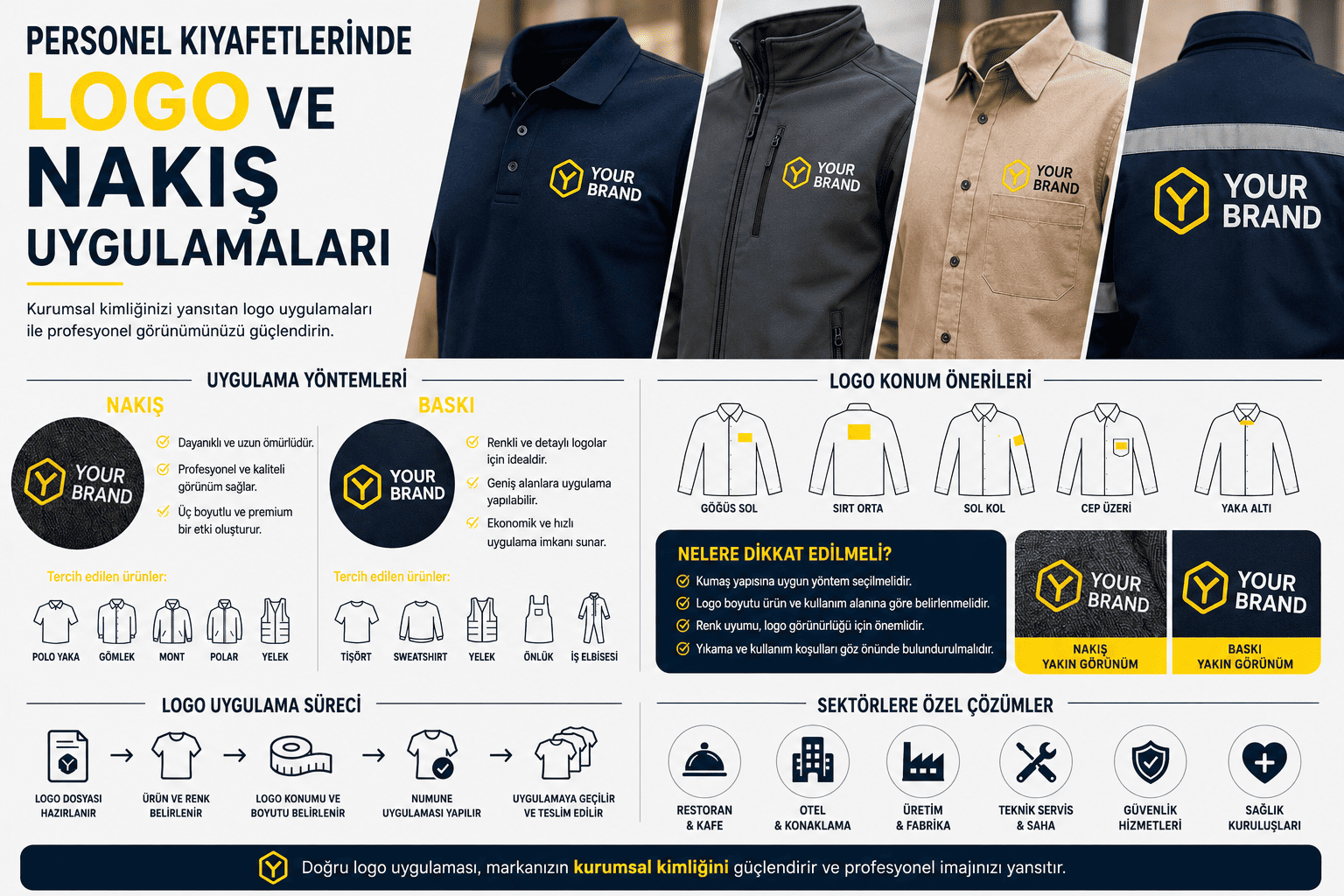 Personel Kıyafetlerinde Logo ve Nakış Uygulamaları