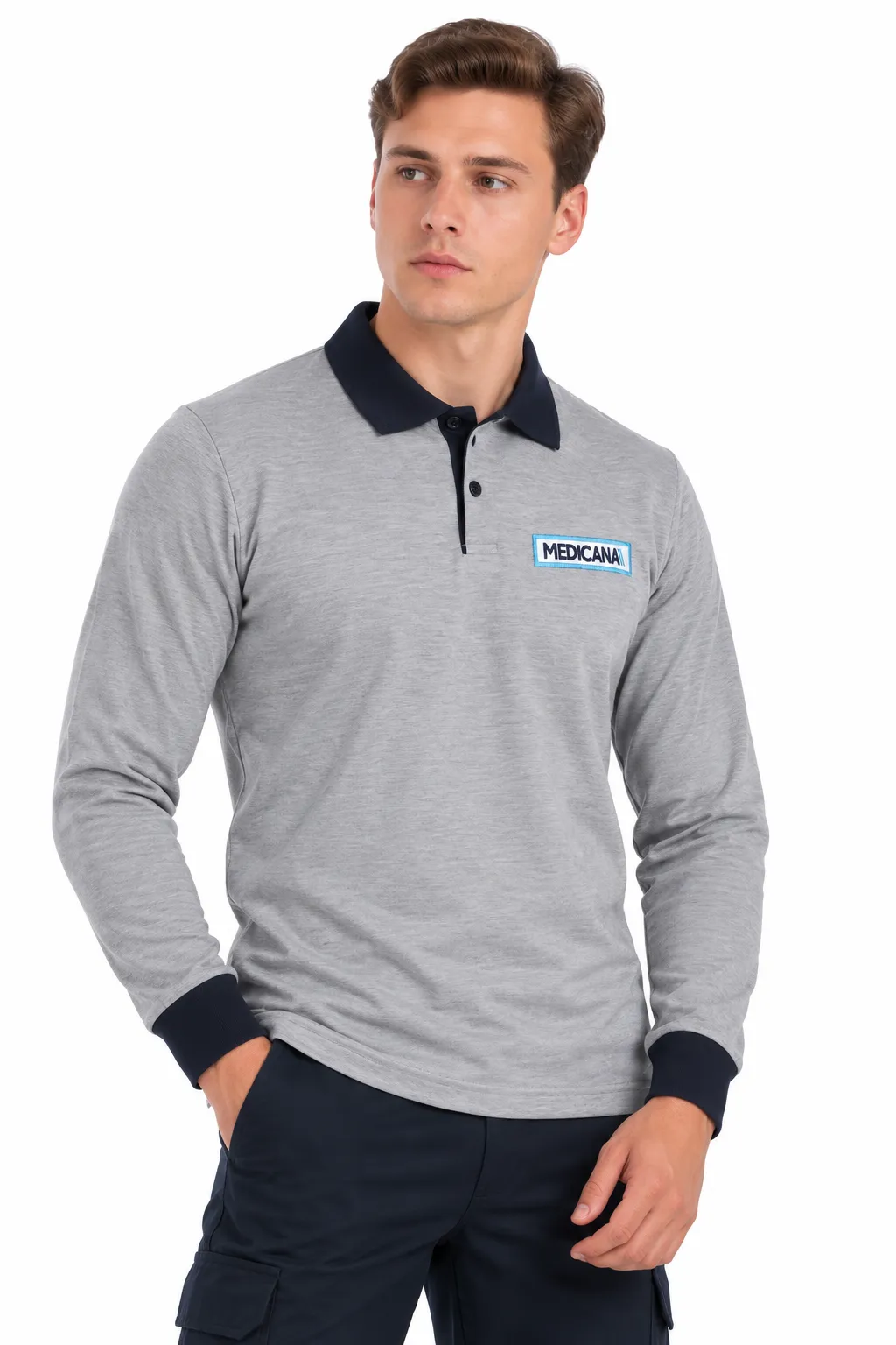 LAKOST UZUN KOL FERMUARLI T-SHIRT