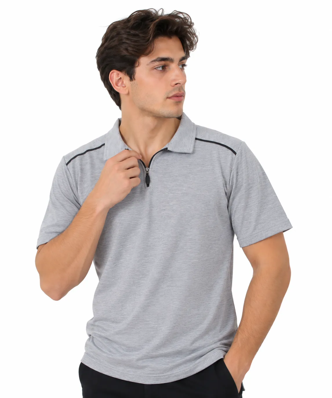 LAKOST FERMUARLI T-SHIRT