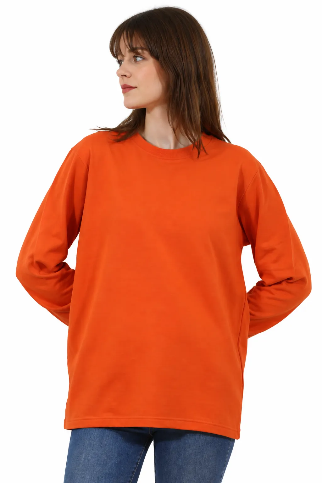 SIFIR YAKA ÜÇ İPLİK SWEAT
