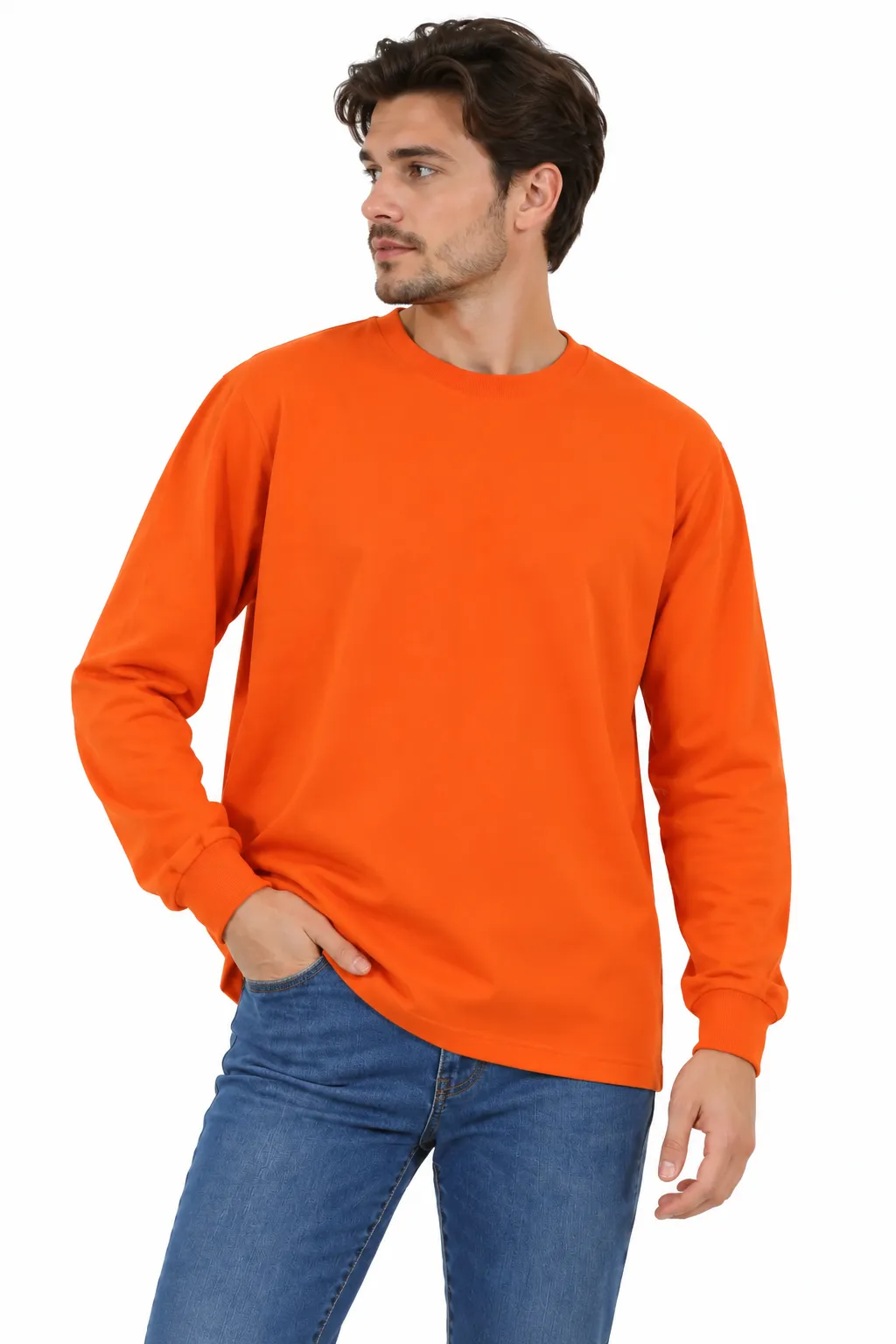 SIFIR YAKA ÜÇ İPLİK SWEAT