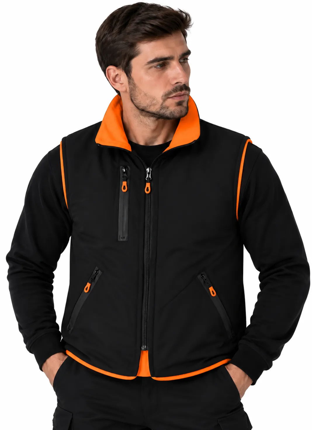 SOFTSHELL İKAZ YELEĞİ-ÇİFT TARAFLI