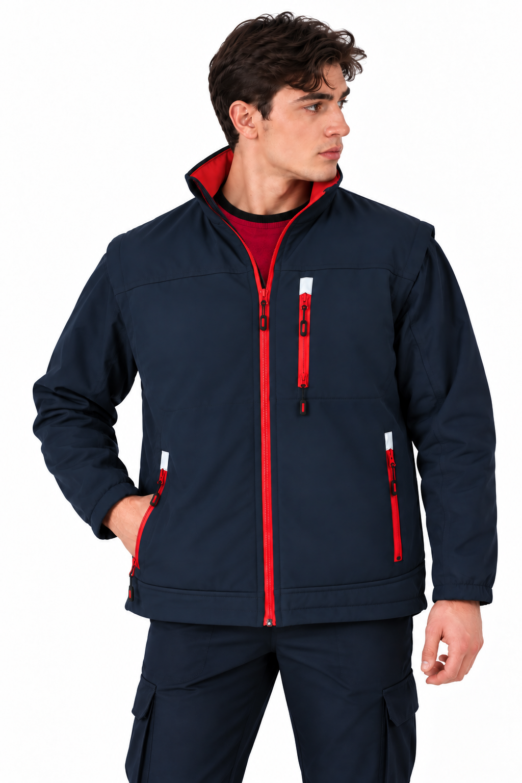 SOFTSHELL MONT - ÇIKMA KOL 2+1