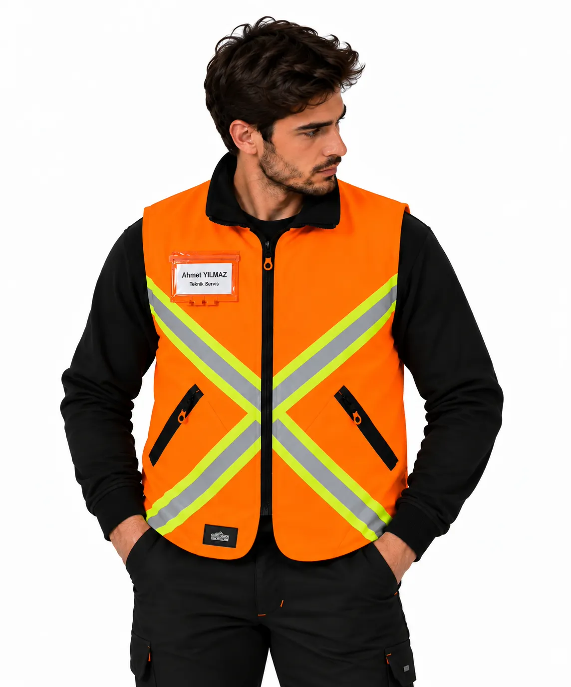 SOFTSHELL İKAZ YELEĞİ-ÇİFT TARAFLI