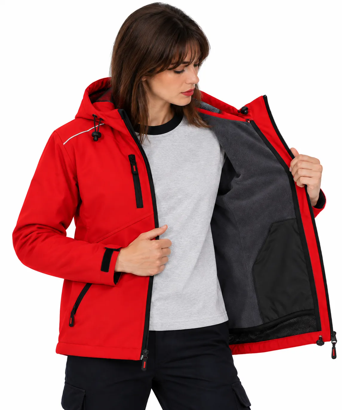 SOFTSHELL KAPÜŞONLU 2+1 MONT