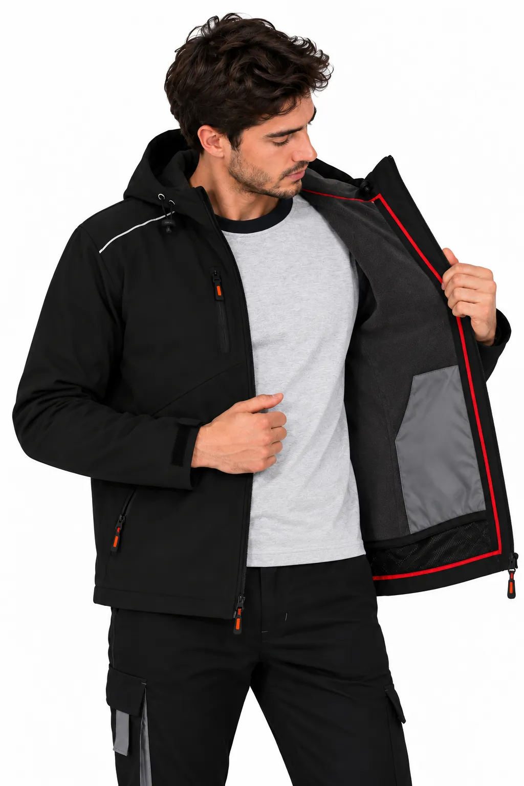 SOFTSHELL KAPÜŞONLU 2+1 MONT