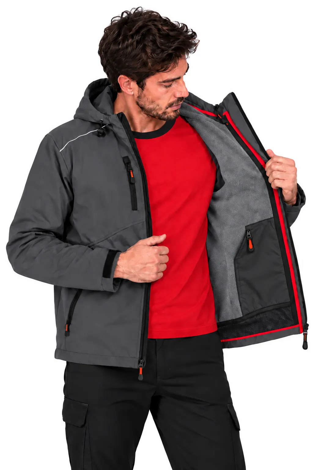 SOFTSHELL KAPÜŞONLU 2+1 MONT