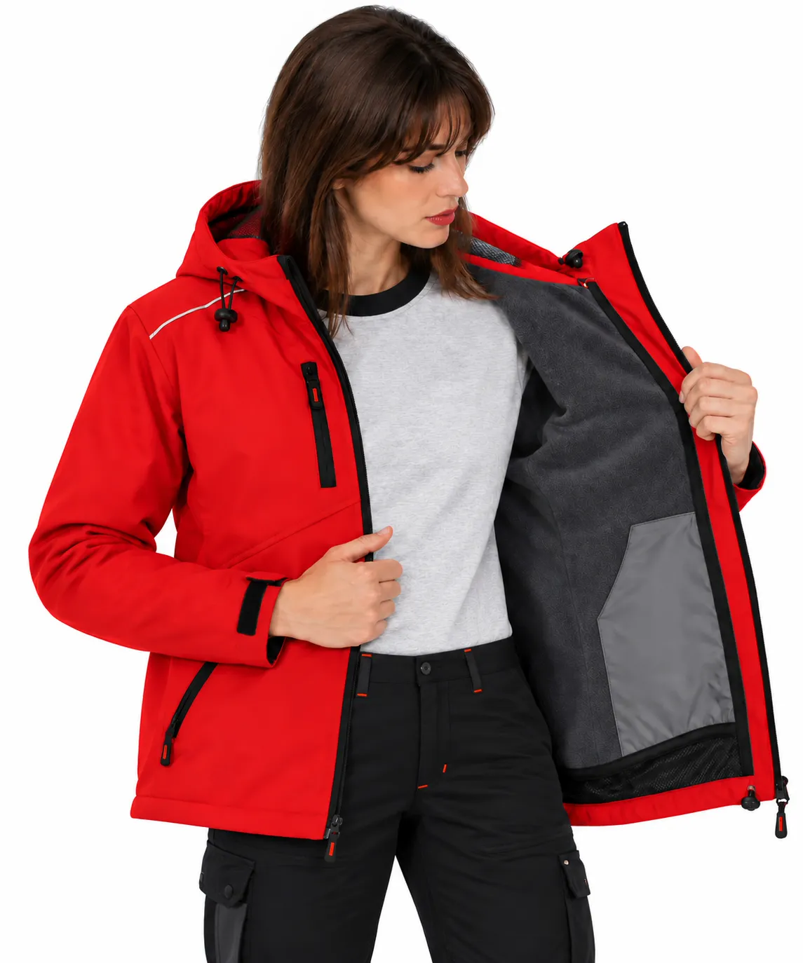 SOFTSHELL KAPÜŞONLU 2+1 MONT