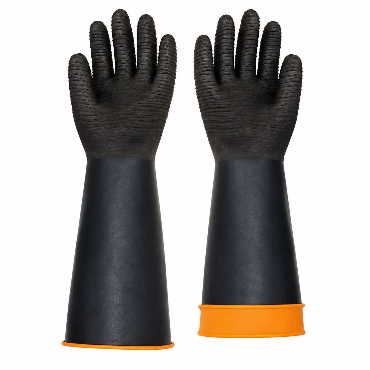 TIRTIKLI KİMYASAL ELDİVEN KAUÇUK 60 CM