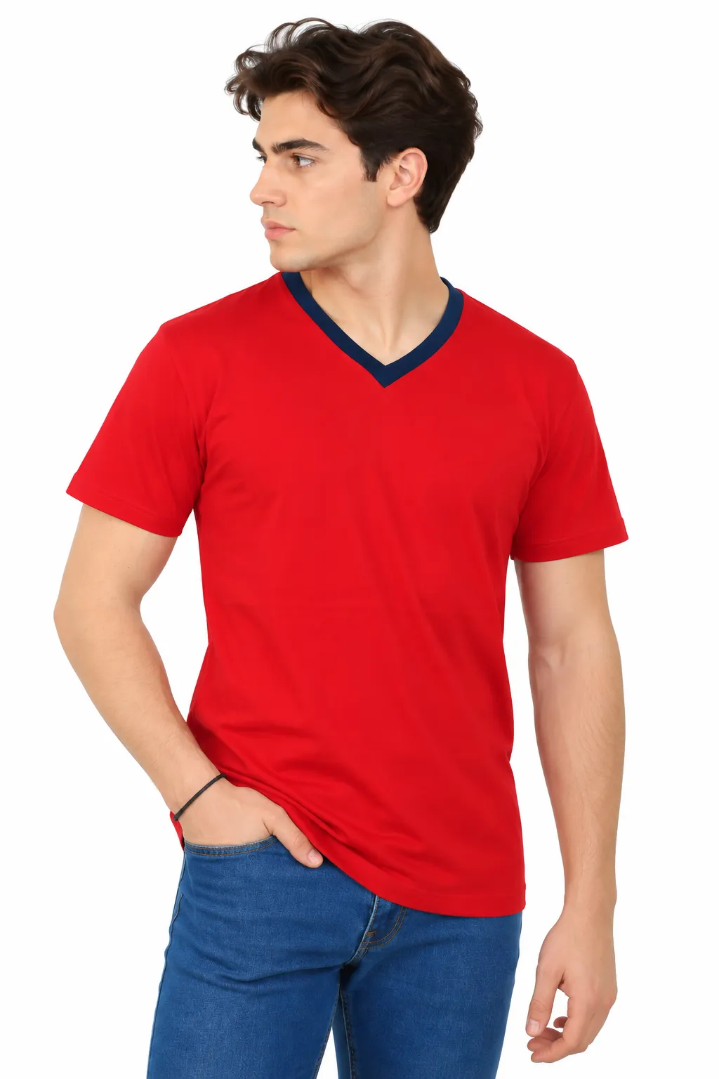 V YAKA PENYE T-SHIRT