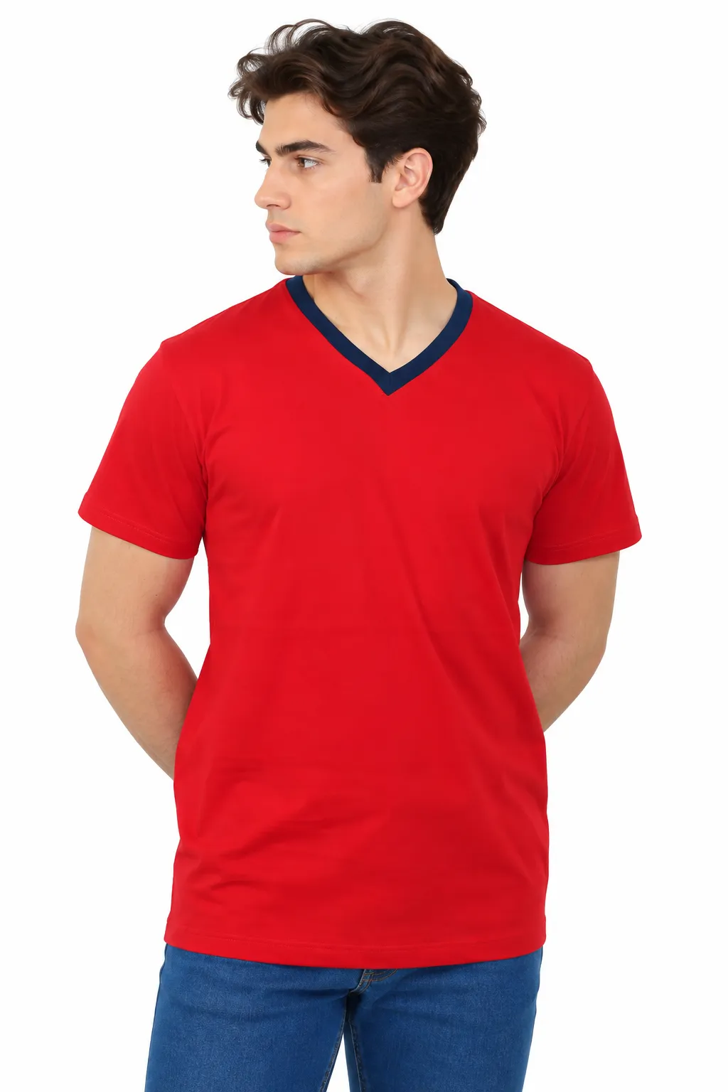 V YAKA PENYE T-SHIRT