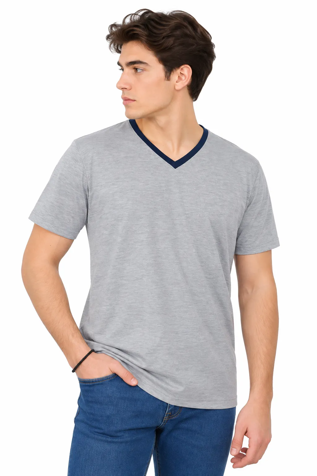 V YAKA PENYE T-SHIRT