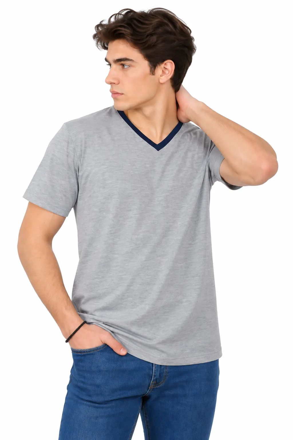 V YAKA PENYE T-SHIRT